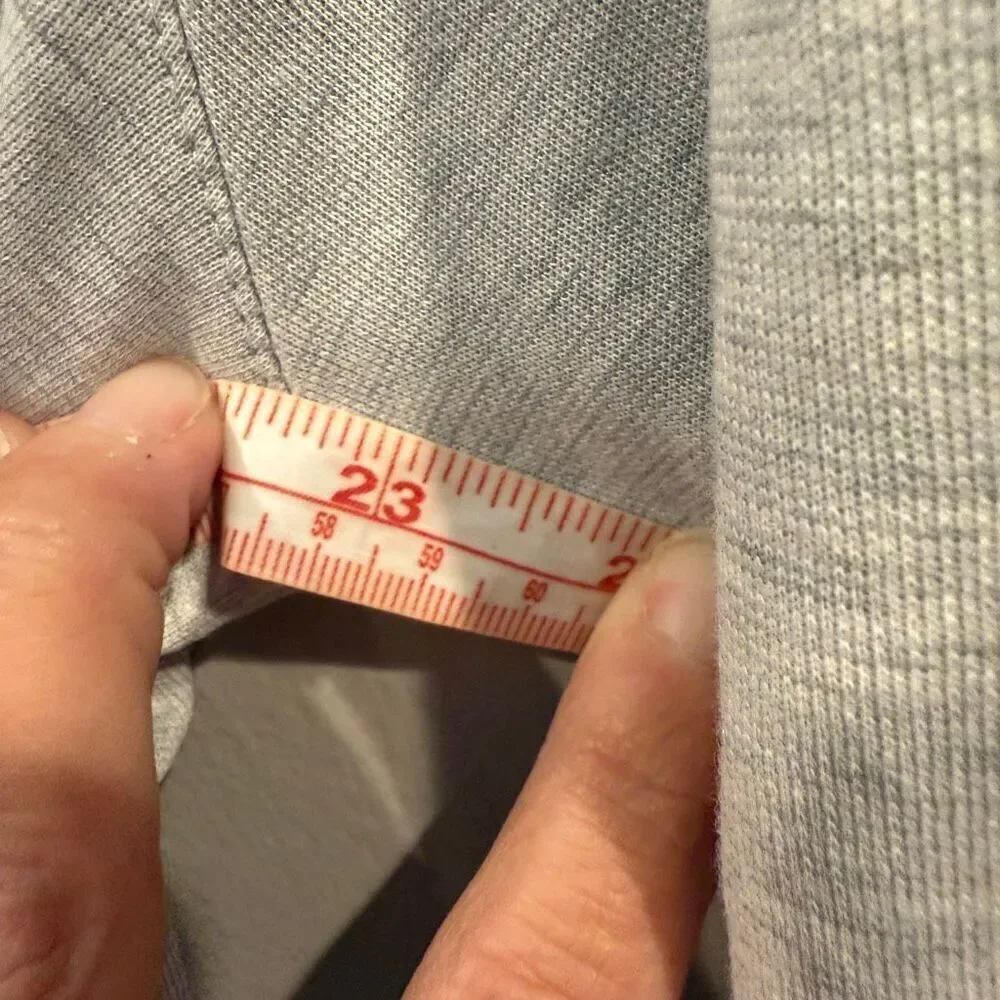 Mizzen + Main Men’s Gray 1/4 Zip Pullover Large